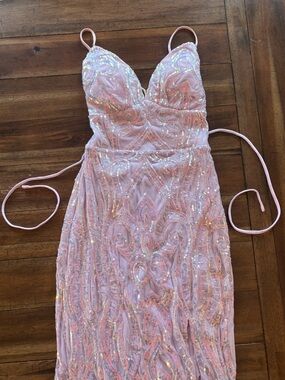 Windsor Lavender Sequin Beaded Dress